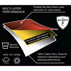 Storm Towel - Multi Layer Player's Towel And Rain Hood -Golf Shop Storm Towel Multi Layer Players Towel and Rain Hood Towel 4